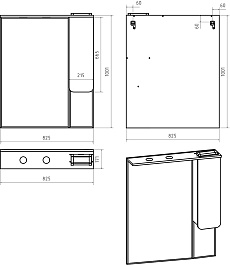 Misty Мебель для ванной Чегет 85 R белая – фотография-8
